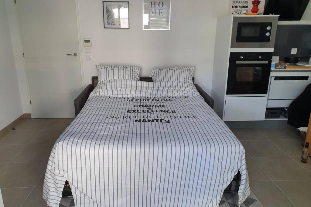 Cosy studio résidence de standing proche plage Villeneuve-Loubet Extérieur photo